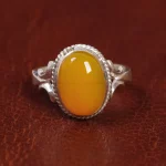 انگشتر عقیق مردانه کد 15510