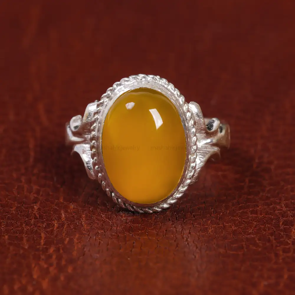 انگشتر عقیق مردانه کد 15511