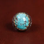 انگشتر فیروزه شجری مردانه کد 15526