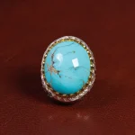 انگشتر فیروزه شجری مردانه کد 15536