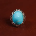 انگشتر فیروزه شجری مردانه کد 15548