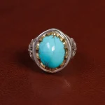 انگشتر فیروزه شجری مردانه کد 15552