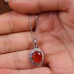 گردنبند عقیق زنانه کد 15579