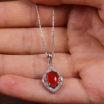 گردنبند عقیق زنانه کد 15580