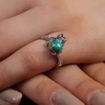 انگشتر فیروزه شجری زنانه کد 15625