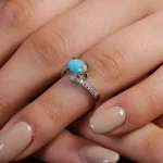 انگشتر فیروزه شجری زنانه کد 15636