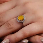 انگشتر شرف الشمس زنانه کد 15659