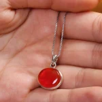 گردنبند عقیق زنانه کد 15679