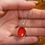 گردنبند عقیق زنانه کد 15680