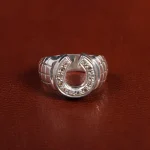 انگشتر نقره مردانه کد 15686