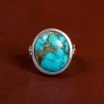 انگشتر فیروزه شجری مردانه کد 15689