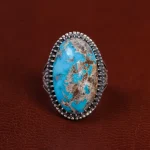 انگشتر فیروزه شجری مردانه کد 15746