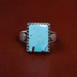 انگشتر فیروزه شجری مردانه کد 15755