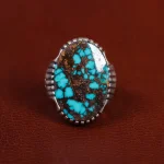 انگشتر فیروزه شجری مردانه کد 15759