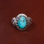 انگشتر فیروزه شجری مردانه کد 15780