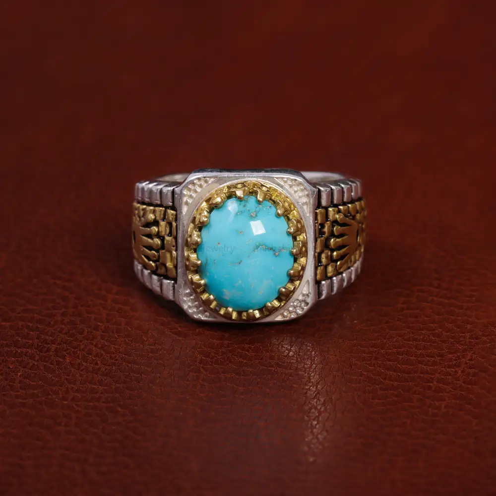 انگشتر فیروزه شجری مردانه کد 15789