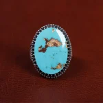 انگشتر فیروزه شجری مردانه کد 15794