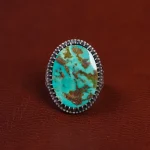 انگشتر فیروزه شجری مردانه کد 15795