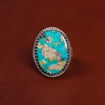 انگشتر فیروزه شجری مردانه کد 15797