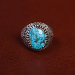 انگشتر فیروزه شجری مردانه کد 15799