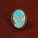 انگشتر فیروزه شجری مردانه کد 15803