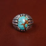 انگشتر فیروزه شجری مردانه کد 15815