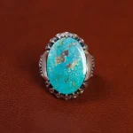 انگشتر فیروزه شجری مردانه کد 15822
