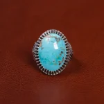 انگشتر فیروزه شجری مردانه کد 15824