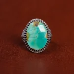 انگشتر فیروزه شجری مردانه کد 15825