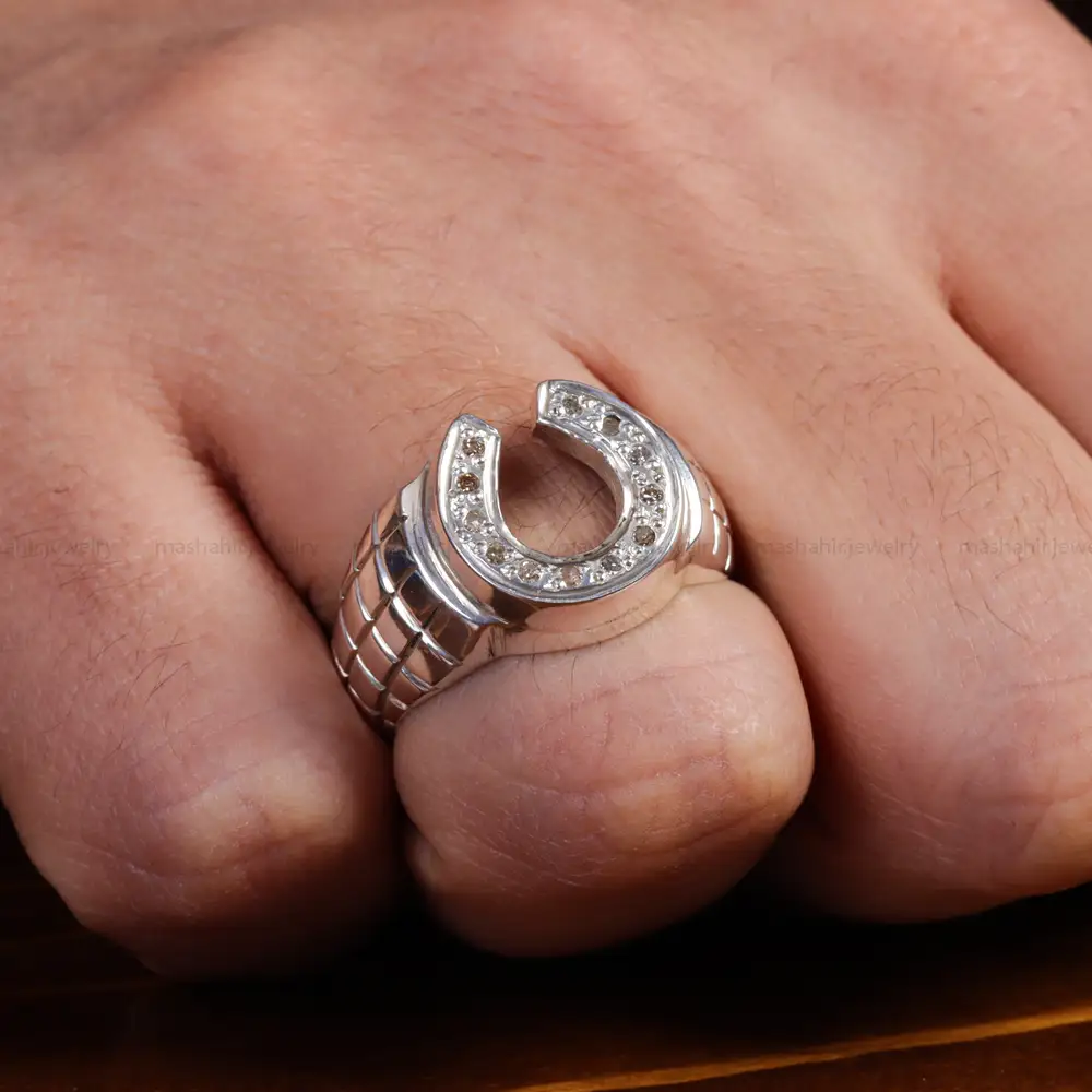 انگشتر نقره مردانه کد 15686