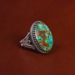 انگشتر فیروزه شجری مردانه کد 15863