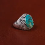 انگشتر فیروزه شجری مردانه کد 15878