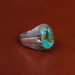 انگشتر فیروزه شجری مردانه کد 15897