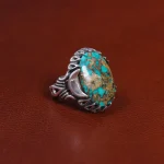 انگشتر فیروزه شجری مردانه کد 15914