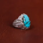 انگشتر فیروزه شجری مردانه کد 15960