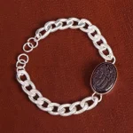 دستبند عقیق مردانه کد 16016