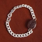 دستبند عقیق مردانه کد 16017