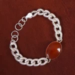 دستبند عقیق مردانه کد 16026