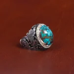 انگشتر فیروزه شجری مردانه کد 16091