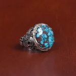 انگشتر فیروزه شجری مردانه کد 16092