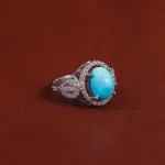 انگشتر فیروزه شجری زنانه کد 16157