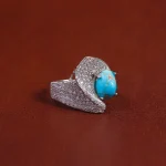 انگشتر فیروزه شجری زنانه کد 16172