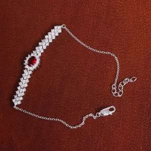 دستبند یاقوت سرخ سنتاتیک زنانه کد 16196