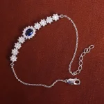 دستبند یاقوت کبود سنتاتیک زنانه کد 16201