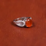 انگشتر عقیق زنانه کد 16244