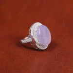 انگشتر عقیق سوسنی زنانه کد 16247