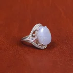 انگشتر عقیق سوسنی زنانه کد 16264