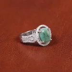 انگشتر زمرد زنانه کد 16274