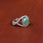 انگشتر زمرد زنانه کد 16278