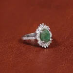 انگشتر زمرد زنانه کد 16280